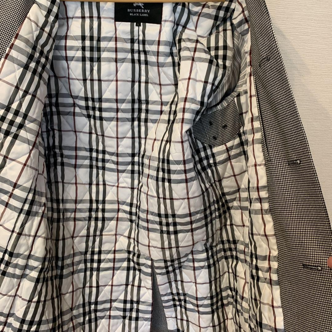 Burberry Black Label Houndstooth Coat Size L Vintage rare Men's From Japan thumbnail 3