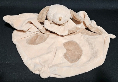 Angel Dear Tan Brown Dog Security Blanket Lovey Knotted Beige Plush Puppy