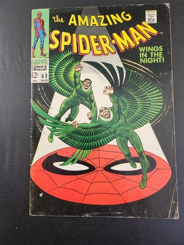 MARVEL SILVER AGE AMAZING SPIDER-MAN  #63 1968 VG/FN Stan Lee w/ Romita/Heck Art