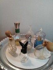 Vintage Lot of 7 Perfuma Bottles Avon Coty and Playboy Bunny Ears Bottle