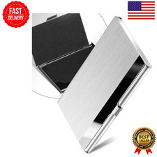 Stainless Steel Card Holder Case Pocket Metal Wallet for Business, ID, Credit.