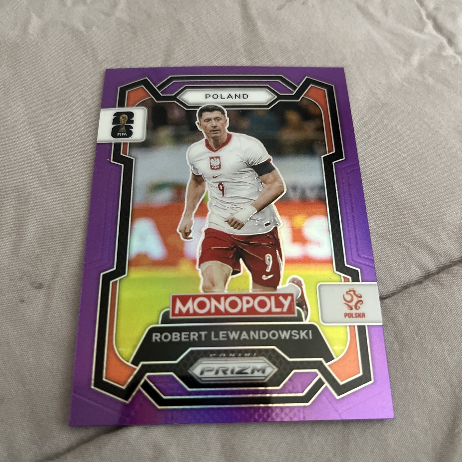 2026 Prizm Monopoly FIFA World Cup #84 Robert Lewandowski Poland purple /99