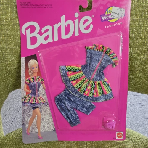 Vintage 1993 Mattel Barbie Fashions Jeans Week End Set