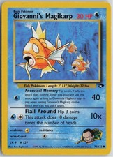 Giovanni's Magikarp 73/132 Common Gym Challenge Pokemon Unlimited Lightly Played on eBay