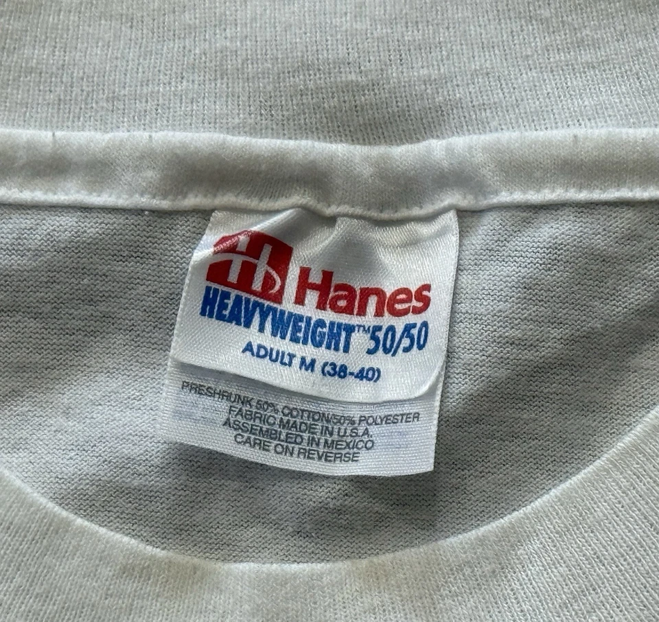 Camiseta Vintage Años 90 Navidad Perros y Culillas Doble Cara Puntada Única Talla Med Foto 4 de 4