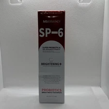 MS Drwikey SP-6 Probiotic Bright White Whitening Toothpaste 4.9oz 140g Brighten