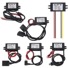 DC-DC 12V To 5V Converter Step Down Module USB Output Power Adapter USA Seller