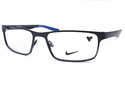 Nike Reading Glasses choose from +0.25 to +3.50 Satin Black Blue 55mm 8131 008