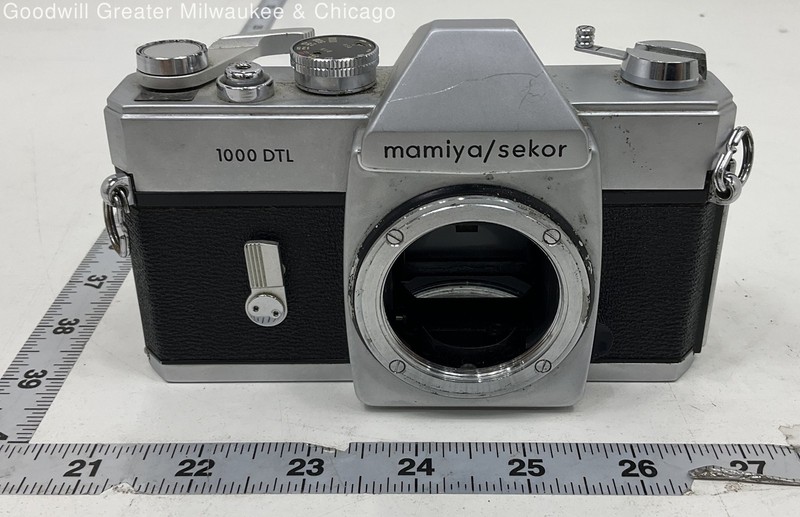 Mamiya 1000 DTL Black Silver SLR Film Camera Body Only 35mm Mamiya Sekor