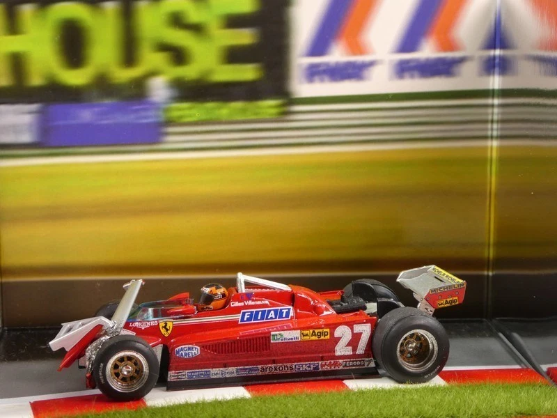 Brumm Ferrari 126 CK #27 Gilles Villeneuve Canada 1981 55-56 giro lap 1/43 AS45 - Immagine 4 di 4
