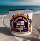Pusser's Rum British Navy Enamel Metal Cup Mug Fort Lauderdale — photo 1