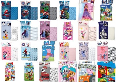 Baby Kleinkinder Bettwäsche 100x135 cm Paw Eiskönigin Disney Peppa Stitch #BM