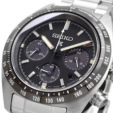 Seiko Prospex Speedtimer SSC819P1 Men's Solar Chronograph Watch Black Sapphire 2