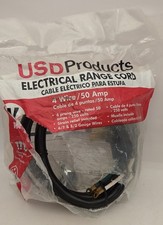 USD Range Oven Electric Power Cord 4 Prong-Wire 50 Amp 4' Foot Heavy Duty - NEW