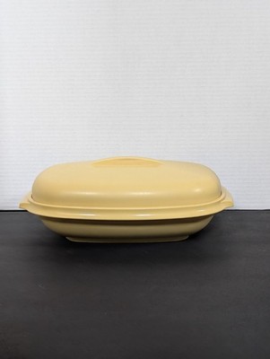 Vintage Tupperware 3 Piece Rice Vegetable Steamer in Harvest Gold #1273-4