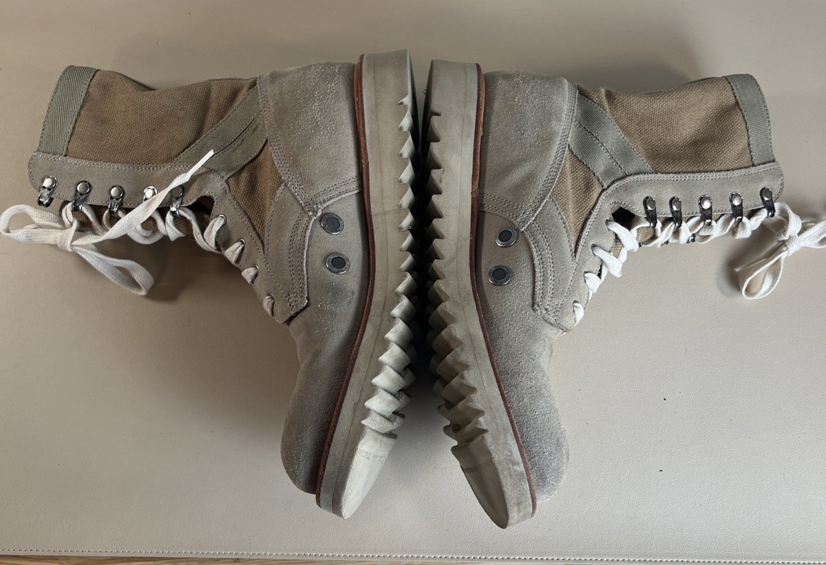 Ranch Road Canvas Suede Boots Size 9.5 Roomy Fit View 4