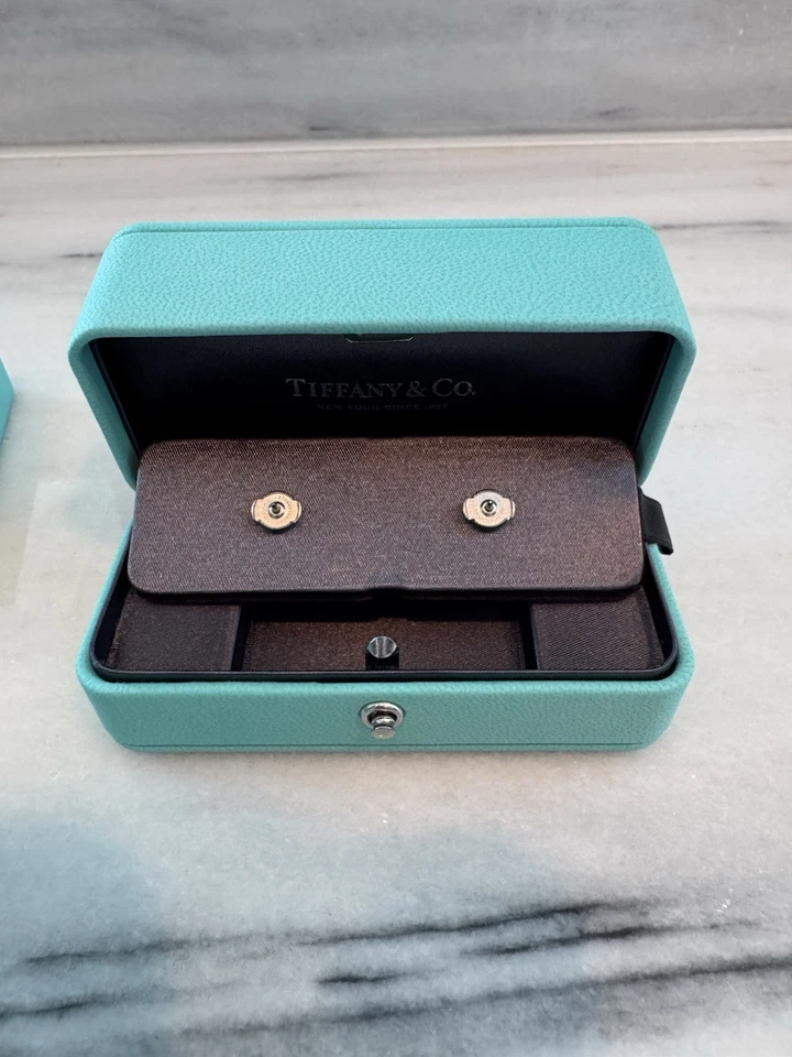 Tiffany & Co. Diamond Stud Earrings – .60TW, Platinum Setting - Image 3 of 4