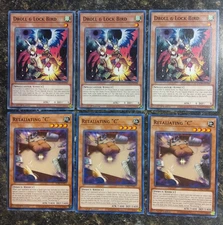 X3 Droll & Lock Bird x3 Retaliating "C" (Common)  Hand Trap Yugioh