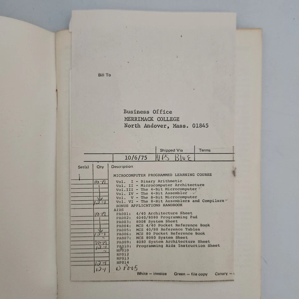 Vintage Iasis Microcomputer Programmed Learning Course 1975 Computers 1-5 RARE - Image 4 of 4