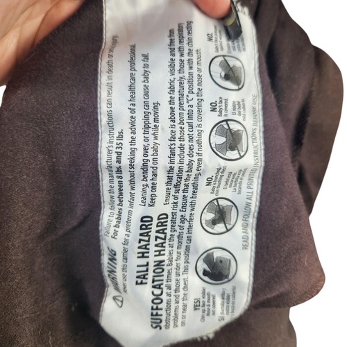 MOBY WRAP Classic Baby Carrier Wrap Around Brown Newborn 100% Cotton - Picture 5 of 6