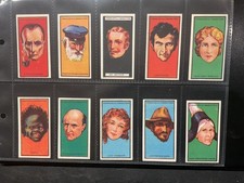BOGUSLAVSKY CONAN DOYLE GREEN BACK CIGARETTE CARDS FULL SET OF 25 ISSUED IN 1923