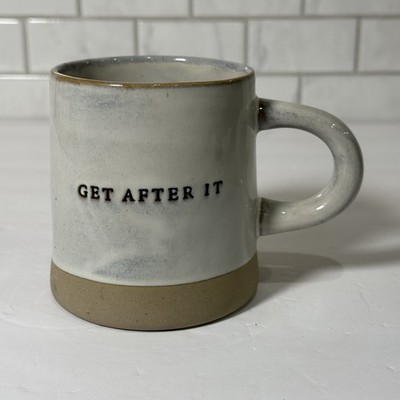 Magnolia Stoneware Mug ''Get After It'' Hearth & Hand, 14 oz Coffee Tea Mug Cup