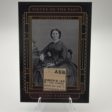 Pieces of the Past 2023 Clara Barton Authentic Relic Card SR-CB ASS Relic “LoL”