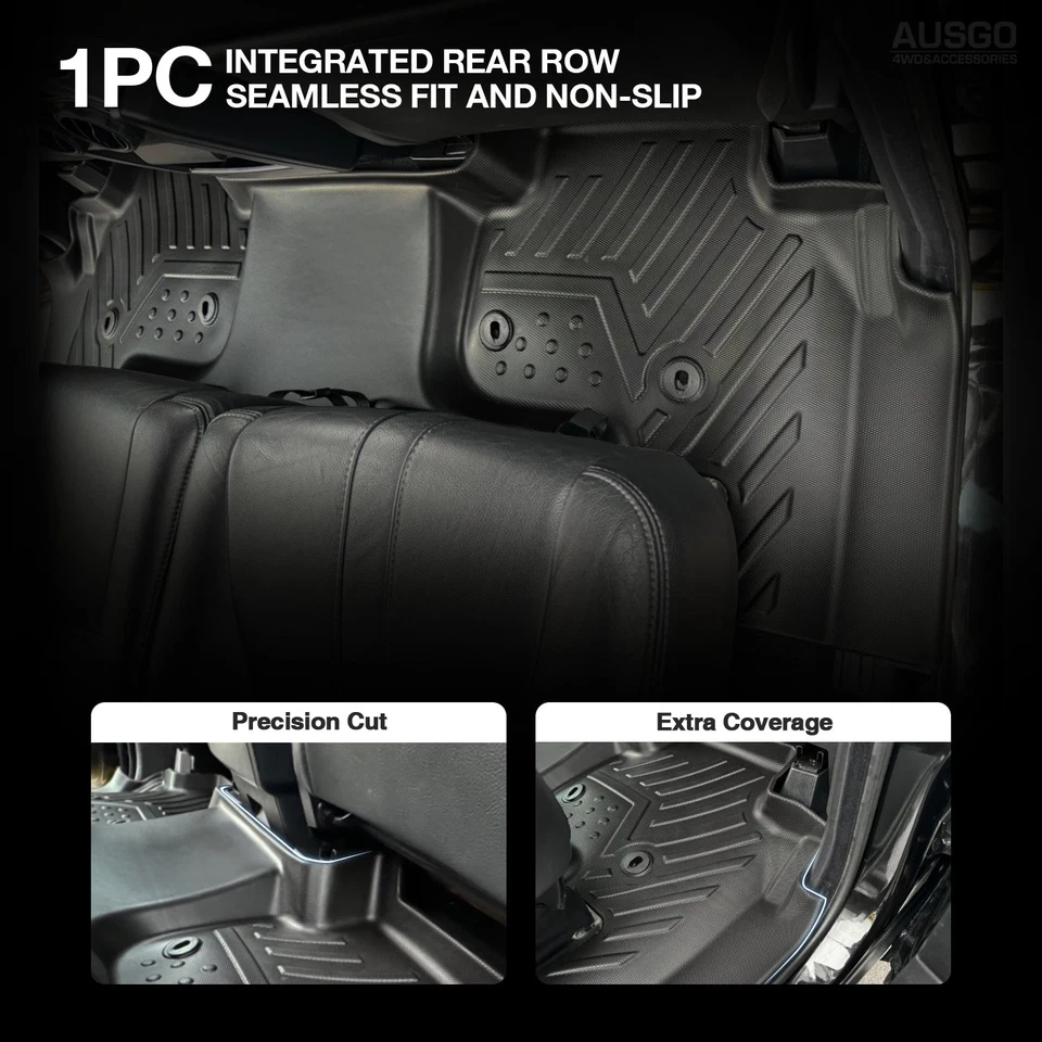 AUSGO Floor Mats Boot Liner Set for Land Rover Discovery 3 4 2004-2016 - image 3 of 4