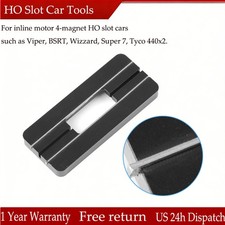 For HO Slot Car Tool Black Aluminum Chassis Setup Block For Viper Bowman Wizzard