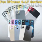 Back Glass Big Hole Cover Replacement Lot For iPhone17 16 15 14 13 12 11 XS XR X