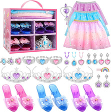 Princess Dress up Toys and Jewelry Boutique, Girls Role Play Gift Set, Kids Toys