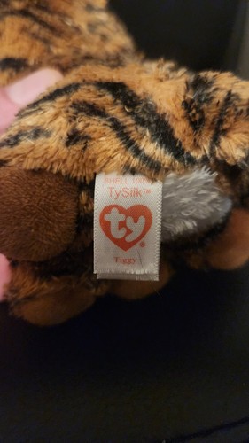 Ty Beanie Boo Zig-Zag 10" Plush Zebra Claires Exclusive 2012 w/6" Ty Silk Tiggy - Picture 6 of 6