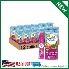 Crystal Light Raspberry Iced Tea Naturally Flavored Powdered Drink Mix, 72 ct Pa