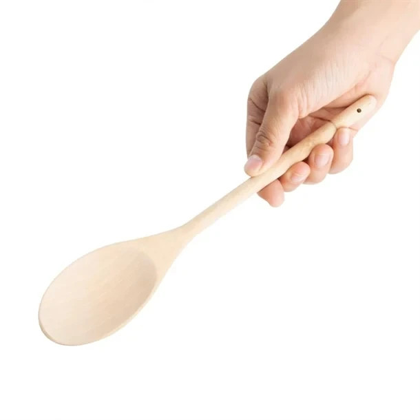 Vogue Small Wooden Cooking Spoon 10 Inch Kitchen Utensil