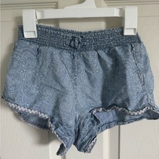 Girls POLO Ralph Lauren Chic Blue Paisley Shorts