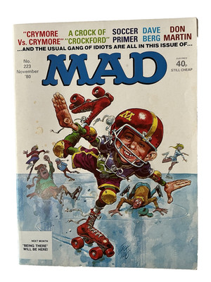 Mad Magazine Kramer V Kramer Rockford Files No 223 November 1980 UK Edition