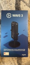 Elgato Wave:3 USB-C Cardioid Condenser Microphone Black with Mute Switch