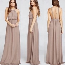 Show Me Your Mumu Dress Womens Large  Bridesmaid Backless Gown Amanda