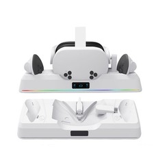 Charger Station VR Headset  Handle Grip Charging Dock for Quest 3S Accessories