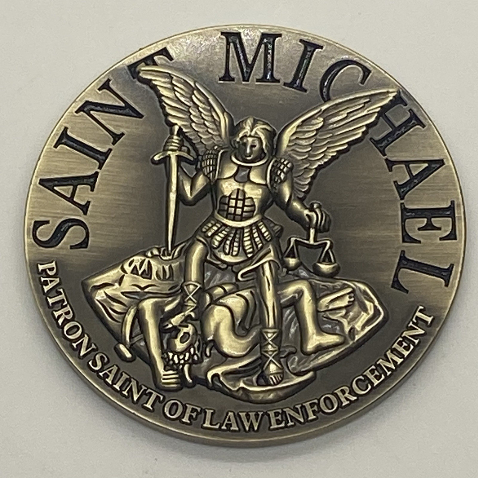 US Secret Service St. Michael Police Challenge Coin USSS Patron Saint Officer LE