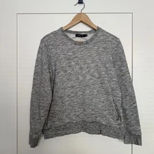 Michael Stars Sweatshirt Womens Size M Gray Front Pocket Pullover Casual Comfort