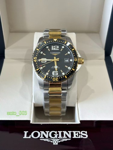 Longines HydroConquest 41mm Quartz SS Black Dial Mens Watch L3.740.3.56.7