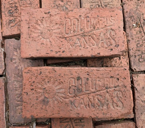 Stamped "COLUMBUS KANSAS" Red ( price per brick)