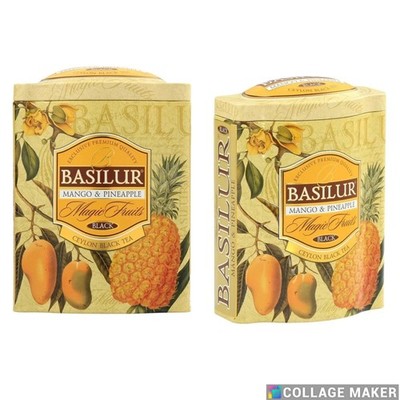 Basilur Ceylon Mango & Ananas aromatisierter Tee   100 g Premium Tee RUX+