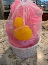 10 Piece Gift Set for A Baby Girl Brand New In Basket