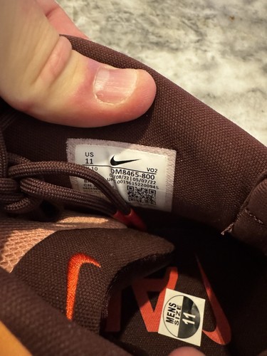 BRAND NEW 11M Nike Air adjust Force “Ambush Light Madder root Burgundy Crush” - Picture 6 of 8