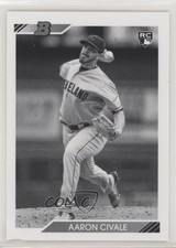 2020 Bowman Heritage Black & White Aaron Civale #40 Rookie RC 2zr