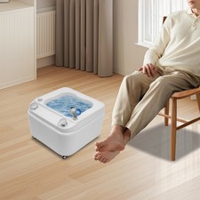 Portable Foot Spa Tub Foot Bath with Colorful Lamp Acrylic Massage Foot Bath