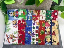 28 PC 14 Designs-2.5x10" Strips 2 Each Christmas Fabric Free Ship CS1268