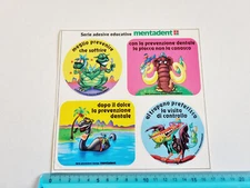 STICKER MENTADENT TOOTHPASTE STICKER STICKER VINTAGE 80s ORIGINAL